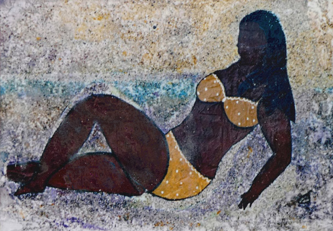 jeune fille plage